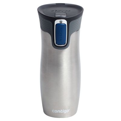 Термостакан Contigo West Loop, вакуумный, стальной цвет-1