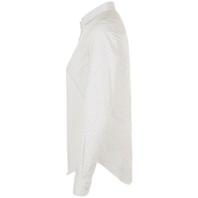 Рубашка женская Becker Women, белая с темно-синим-2