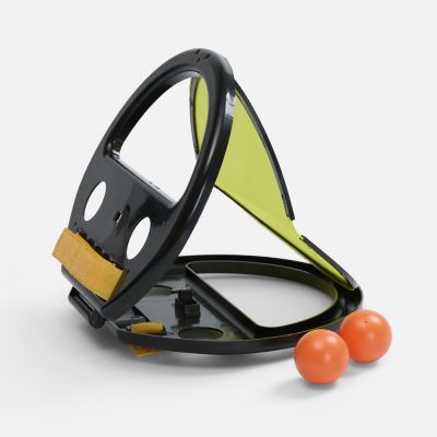 Подвижная игра с мячом Nice Catch, черная с желтым-6