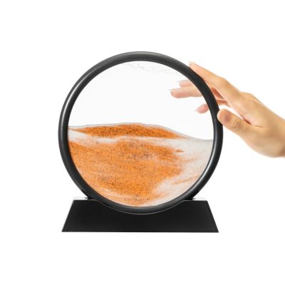 Песочная картина-антистресс Pleasantville, черная с оранжевым-5