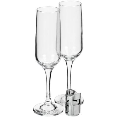 Набор для шампанского Isabella, в черной упаковке-0