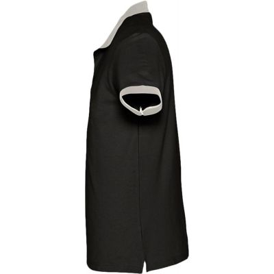 Рубашка поло Prince 190, черная с серым-2