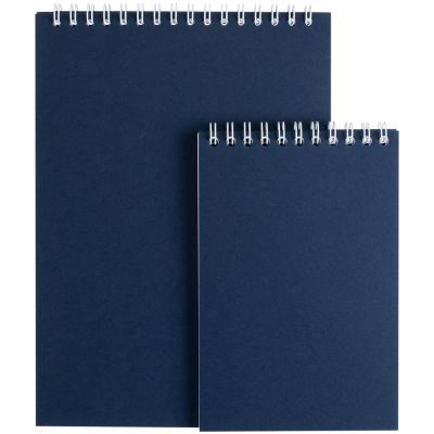 Блокнот Dali Mini в клетку, синий-4