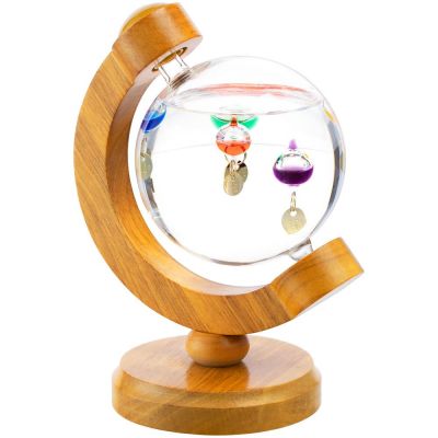 Термометр-шар «Галилео» в деревянном корпусе-1