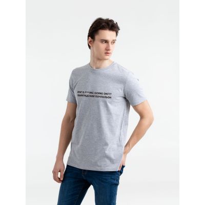 Футболка «Ленинградский почтальон», серый меланж-0