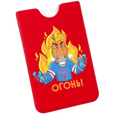 Чехол для карточки «Конь-Огонь», красный-1