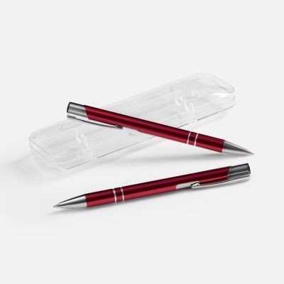 Набор из 2 ручек Keskus, красный-0