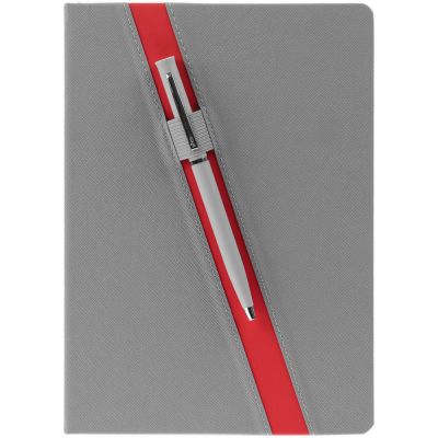 Ежедневник Rubikon на заказ, недатированный серо-красный-4