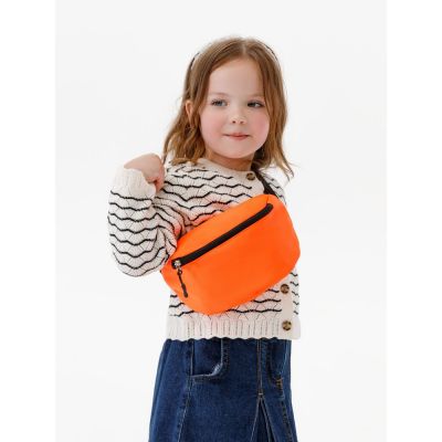 Детская поясная сумка Sonrisa, оранжевая-4