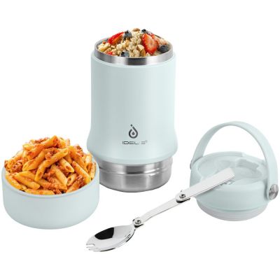 Термос для еды Tabenodo, голубой-12