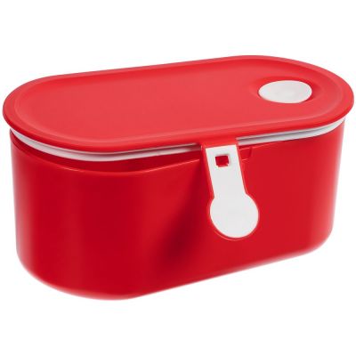 Ланчбокс Lunch Break, красный с белым-1