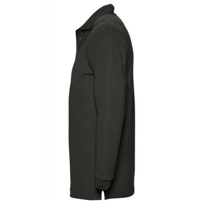 Рубашка поло мужская с длинным рукавом Winter II 210 черная-2