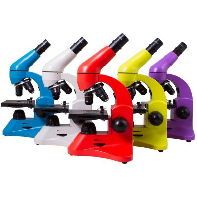 Монокулярный микроскоп Rainbow 50L с набором для опытов, белый-10