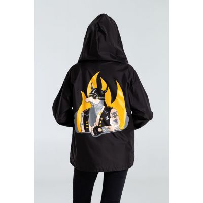 Ветровка «Живите двухколесно», ver. 2, черная-4