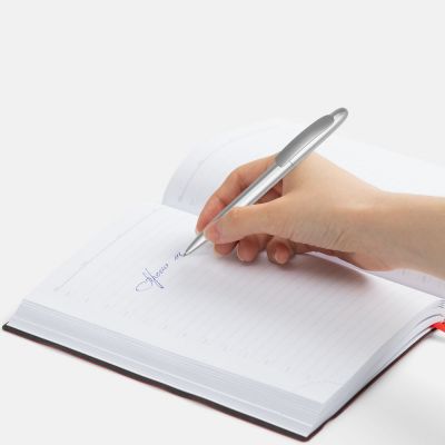 Ручка шариковая Moor Silver, ver.2, серебристый металлик-3