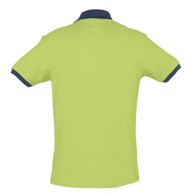Рубашка поло Prince 190, зеленое яблоко с темно-синим-1