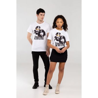 Футболка «Меламед. John Lennon, Yoko Ono», белая-9