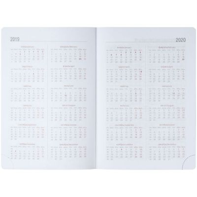 Ежедневник Butterfly, недатированный, белый с черным-6