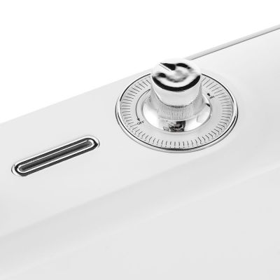 Лампа с колонкой и беспроводной зарядкой Flashback, белая-7