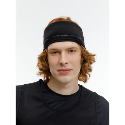 Спортивная повязка утепленная Jogge, черная-10