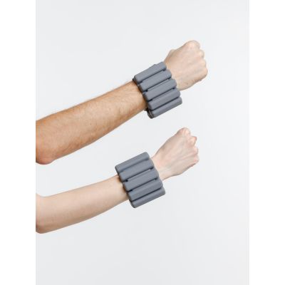 Силиконовые утяжелители Hard Work, серые-3