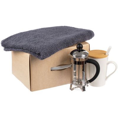 Коробка Matter High Light, крафт с белой ручкой-2