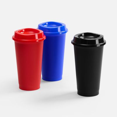 Стакан с крышкой Color Cap, ver.2, черный-3