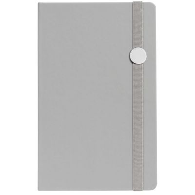 Блокнот Shall Round, серый-2