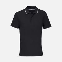 Рубашка поло унисекс Palermo, черная с белым