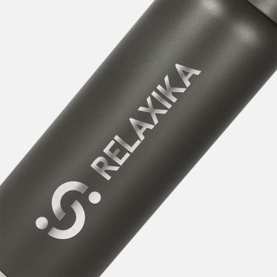 Термос Relaxika 1000 со стикерпаком, хаки-6