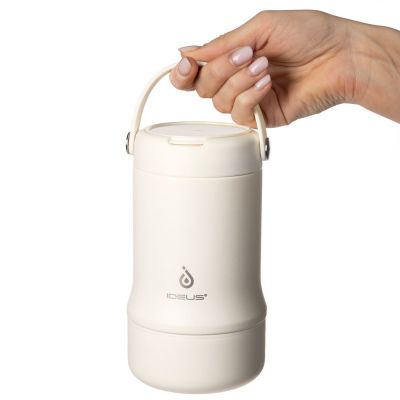 Термос для еды Tabenodo, белый (молочный)-10