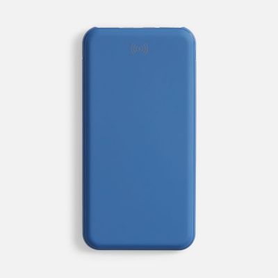 Аккумулятор с беспроводной зарядкой All Day Wireless 10000 мАч, синий-1