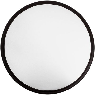 Плакетка Plaque, круглая, венге с серебристой пластиной-0