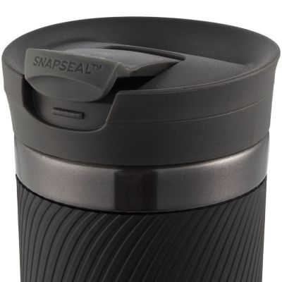 Термостакан Byron XL, вакуумный, герметичный, серо-стальной-3