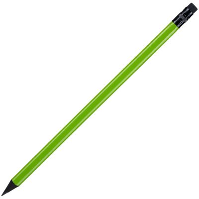 Карандаш простой Triangle Black с ластиком, зеленое яблоко-0