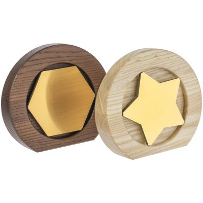 Стела Constanta Dark, с золотистым шестигранником-7