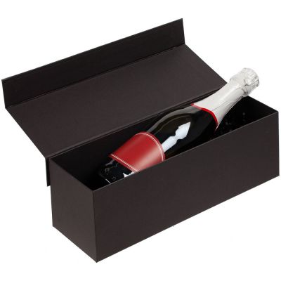 Коробка под бутылку Color Jacket, черная-4