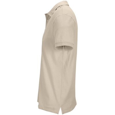 Рубашка поло унисекс Pacific, бежевая (льняная)-2