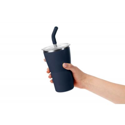 Термостакан Sapporo без логотипа, темно-синий-8