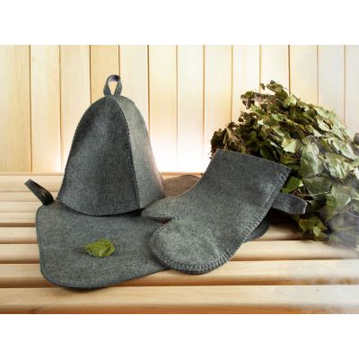 Набор для бани «Парилка», ver.2, серый-4