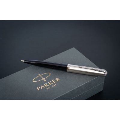 Ручка шариковая Parker 51 Black CT, черная-2