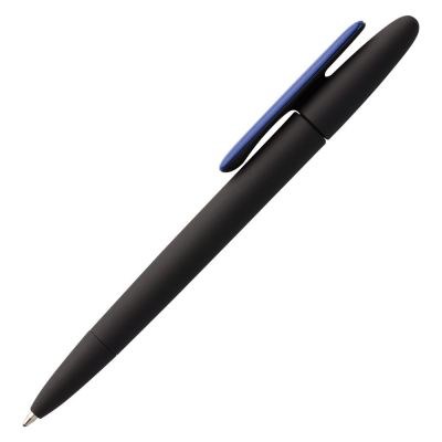 Ручка шариковая Prodir DS5 TRR-P Soft Touch, черная с синим-1