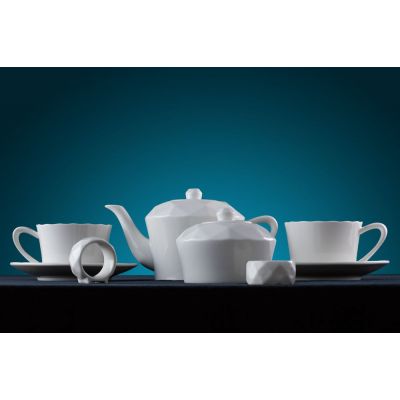 Чайник Diamante Bianco в подарочной коробке, белый-4