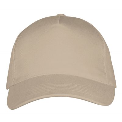 Бейсболка Long Beach, бежевая-1