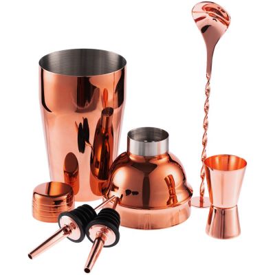 Набор для приготовления коктейлей Pourpour, медный-1