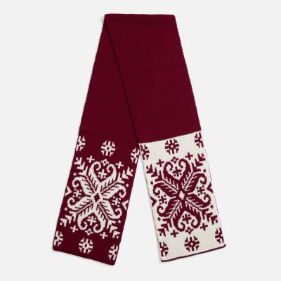 Шарф Wintertude M, красный с белым-0