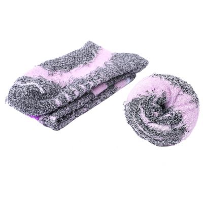 Термоноски женские высокие Monterno Sport, фиолетовые с серым-2