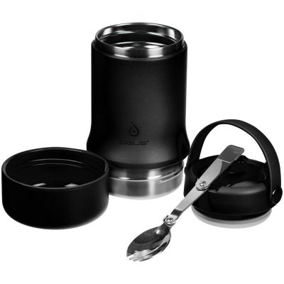 Термос для еды Tabenodo, черный-9