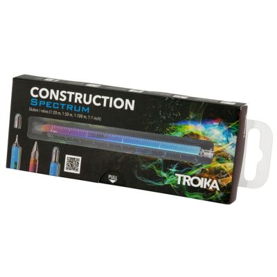 Ручка шариковая Construction Spectrum, мультиинструмент, радужная-4