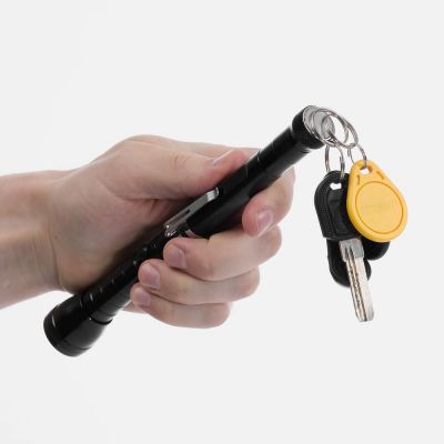 Телескопический фонарь с магнитом Flexion, ver.2, черный-9